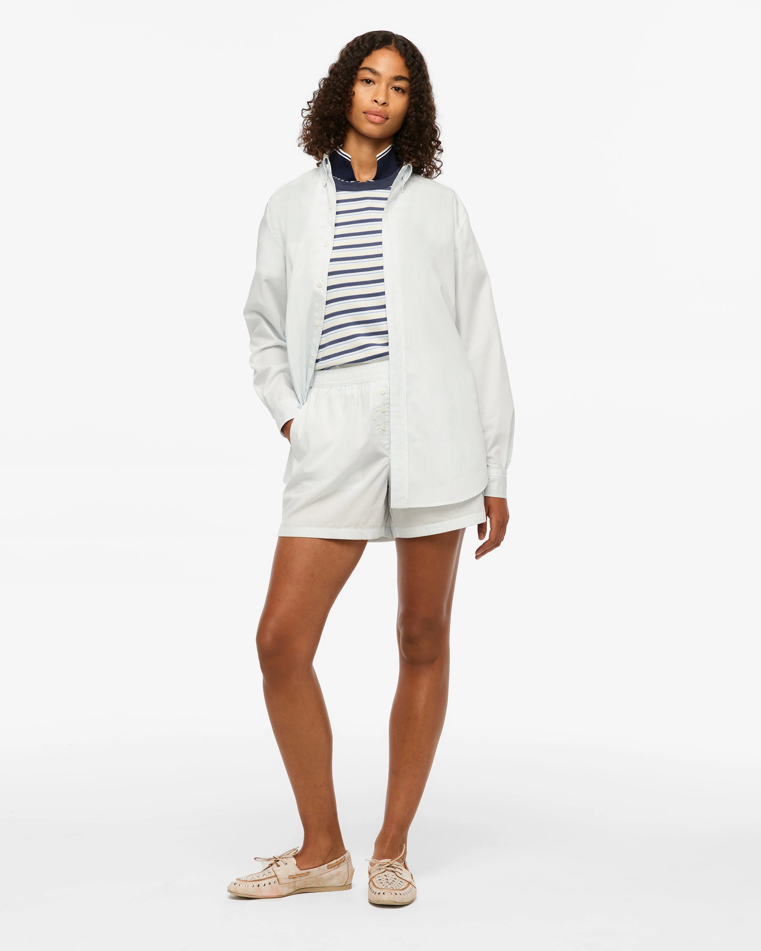 1989 (Taylor’s Version) Blue Stripe Poplin Shorts - Image 4