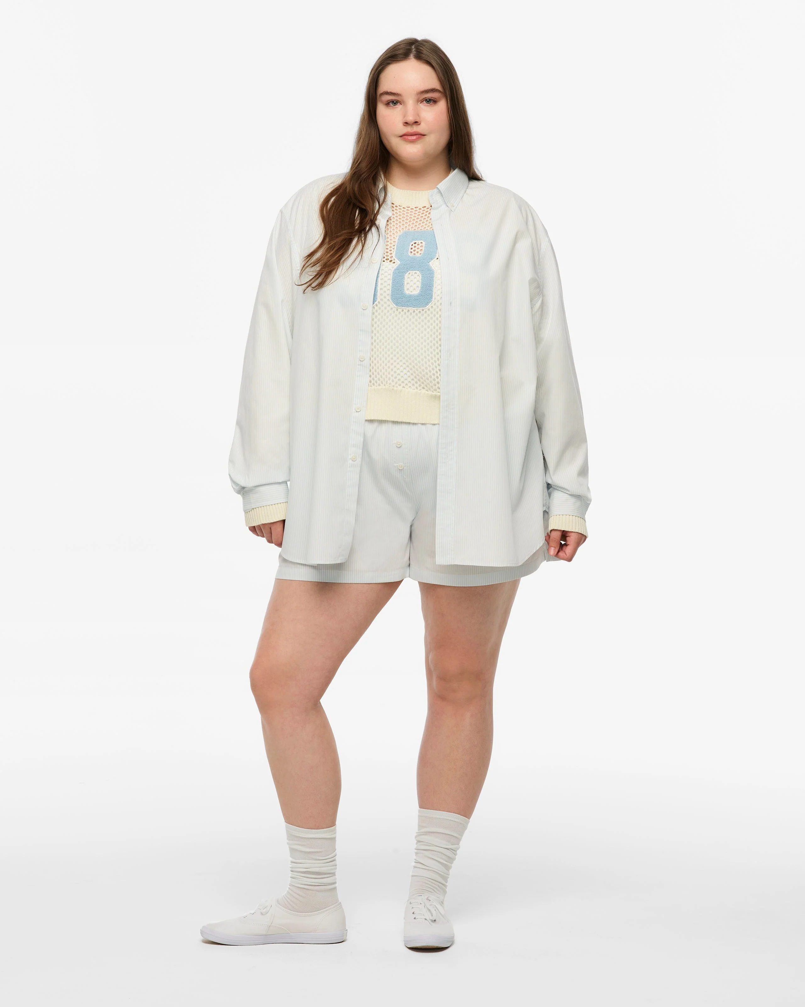 1989 (Taylor’s Version) Blue Stripe Poplin Shorts - Image 6