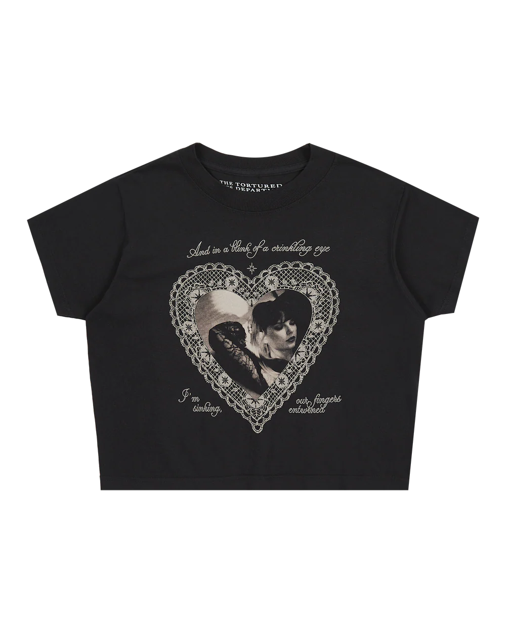 Blink Of A Crinkling Eye Crop T-Shirt