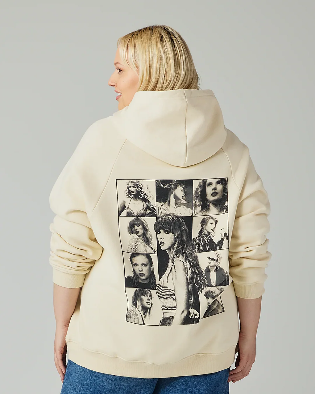 Taylor Swift The Eras International Tour Beige Hoodie - Image 3