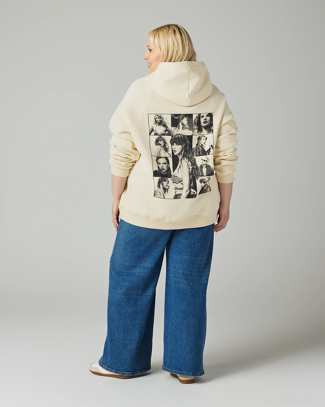 Taylor Swift The Eras International Tour Beige Hoodie - Image 4