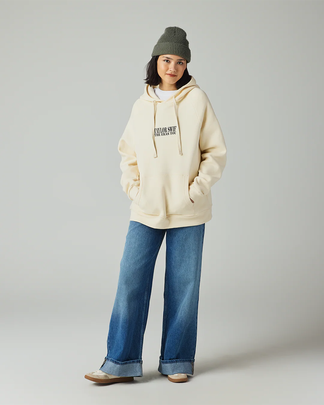 Taylor Swift The Eras International Tour Beige Hoodie - Image 7