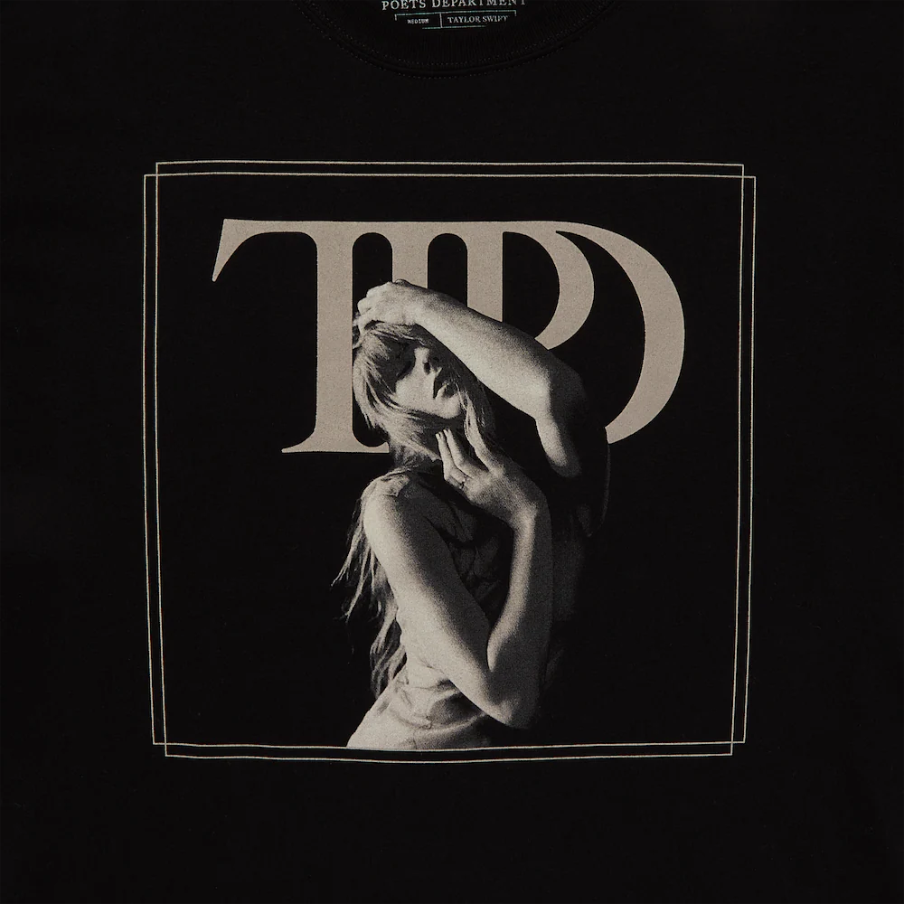 The Tortured Poets Department Black Photo T-Shirt - Image 2