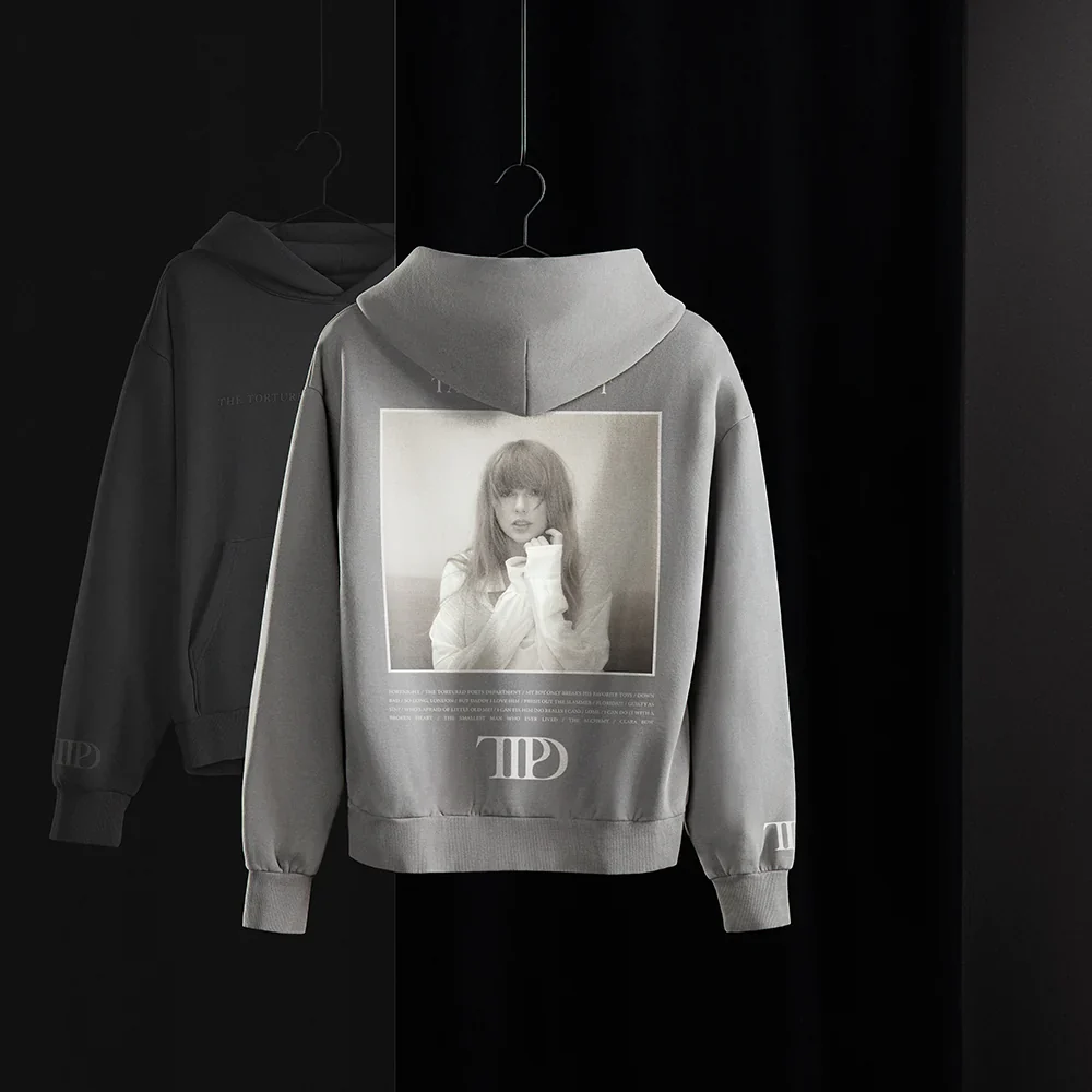 The Tortured Poets Department Gray Hoodie - Image 5