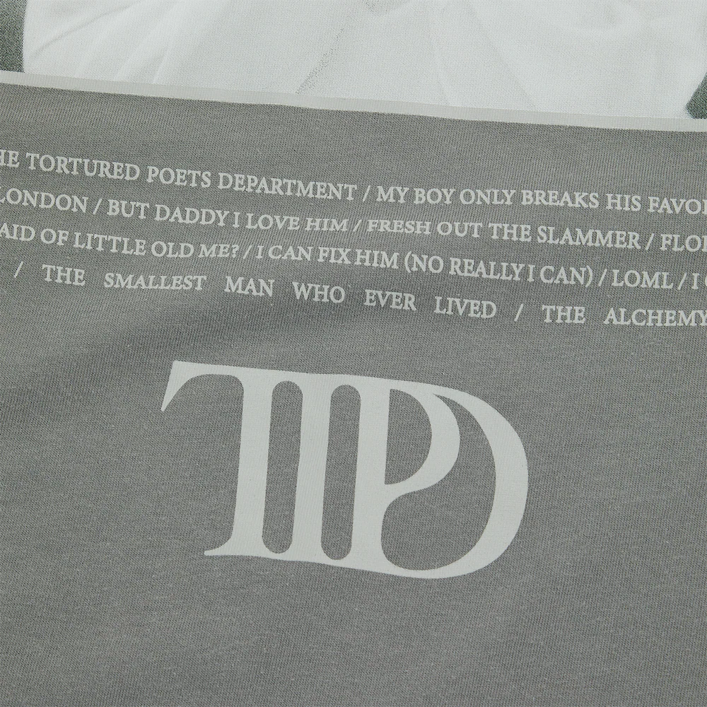 The Tortured Poets Department Gray Photo Long Sleeve T-Shirt - Image 5
