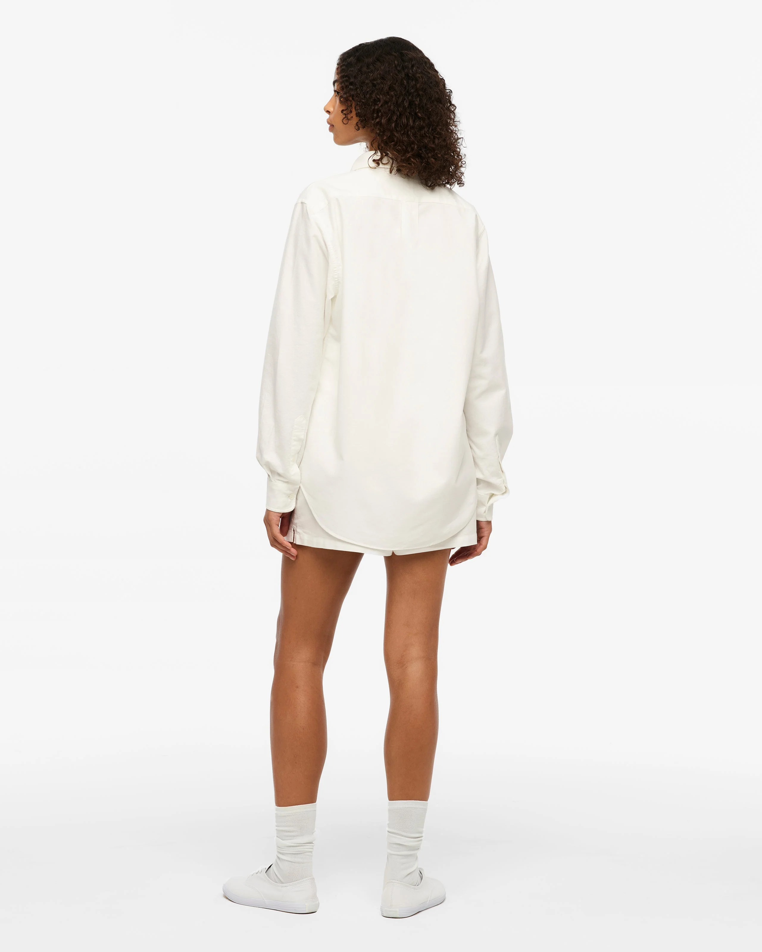 TS Crest White Oxford Shorts - Image 9