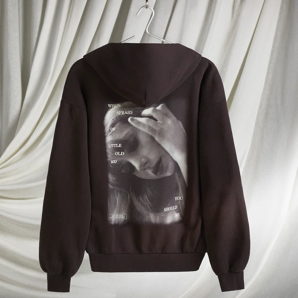Who's Afraid Of Little Old Me? Dark Brown Hoodie - Image 3